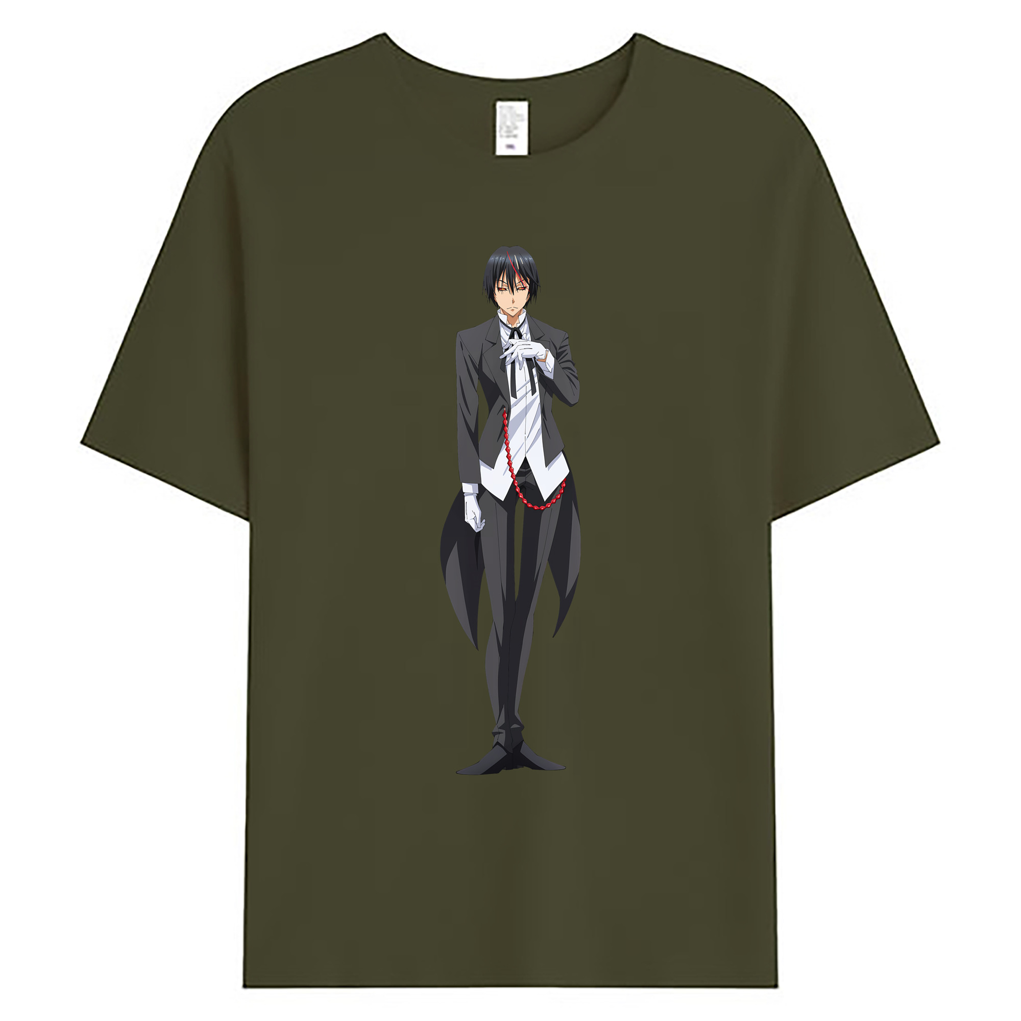 （画像用） 転スラ Regarding Reincarnated to Slime 綿100％ メンズ半袖Tシャツ｜肌触りやわらか＆通気性